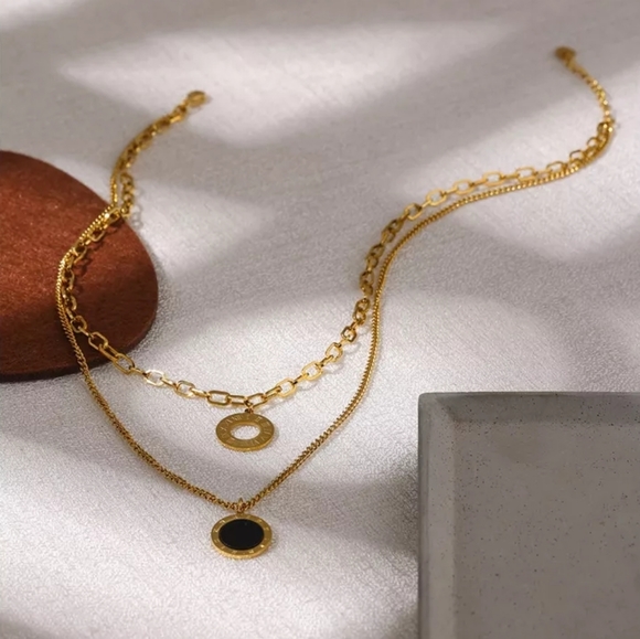 Lovely Layered Numeral Pendants  Necklace - Picture 2 of 6